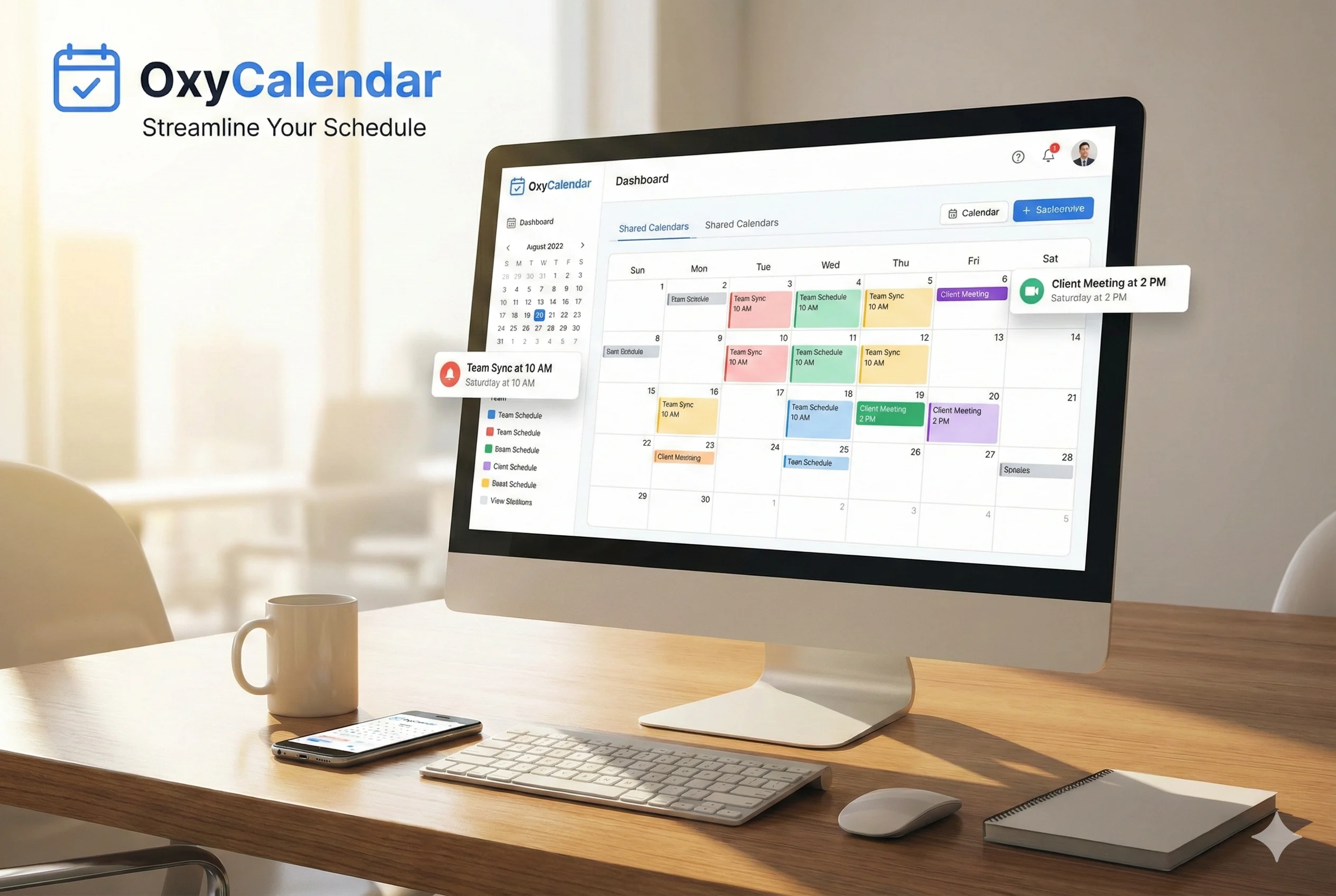 Calendar Management Dashboard